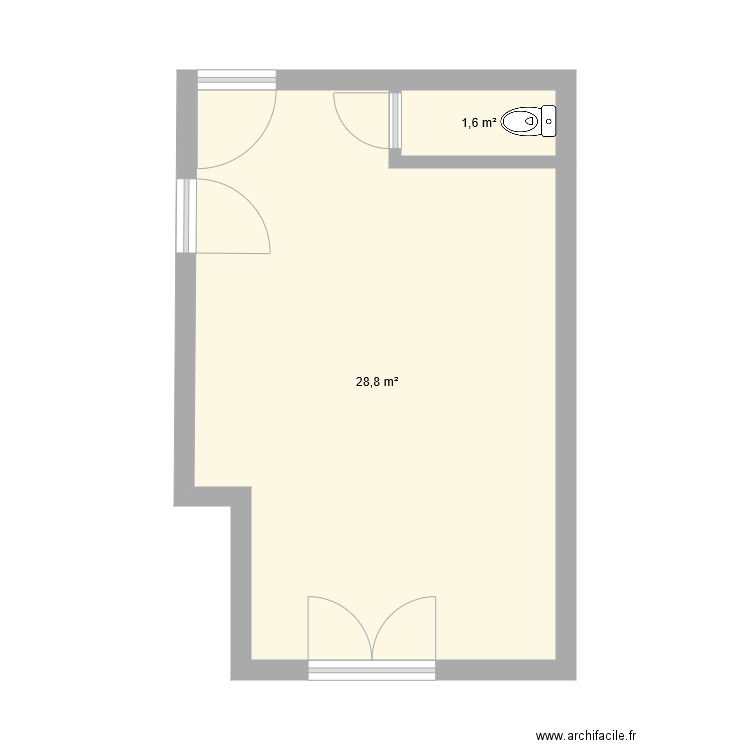 Etable nivellement dalle . Plan de 0 pièce et 0 m2