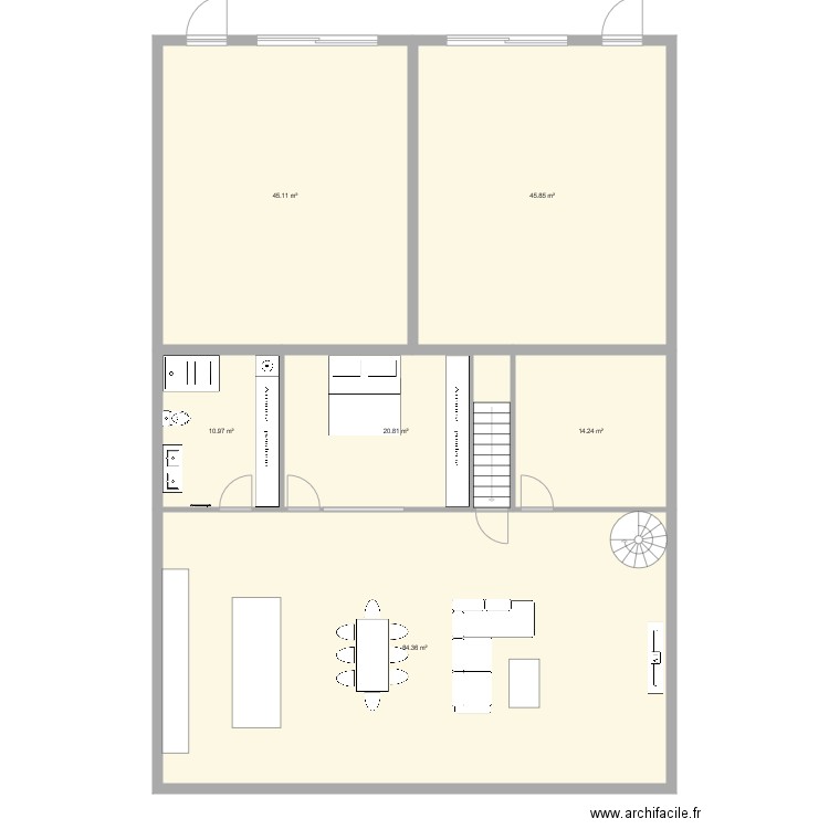 st leu. Plan de 0 pièce et 0 m2