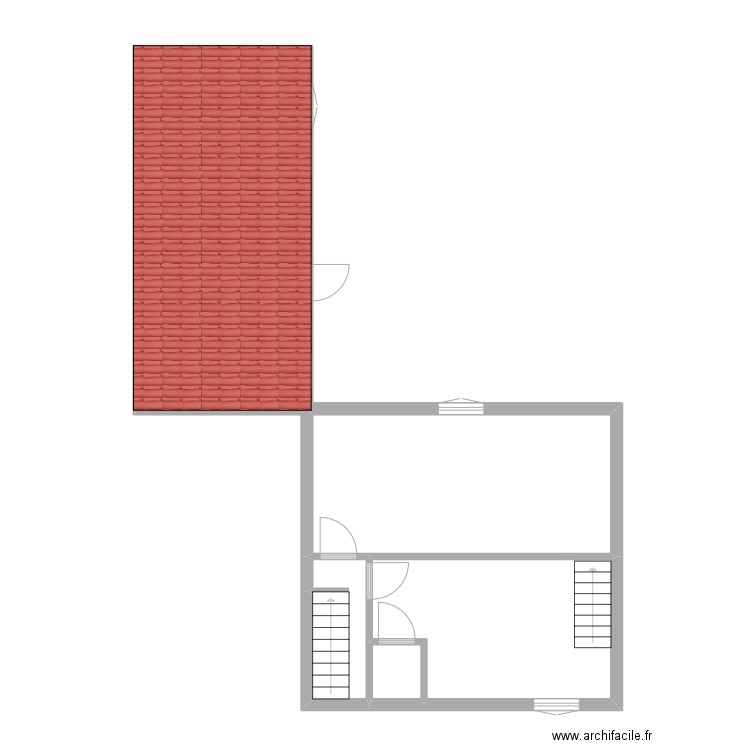 ELOTE R+1. Plan de 0 pièce et 0 m2
