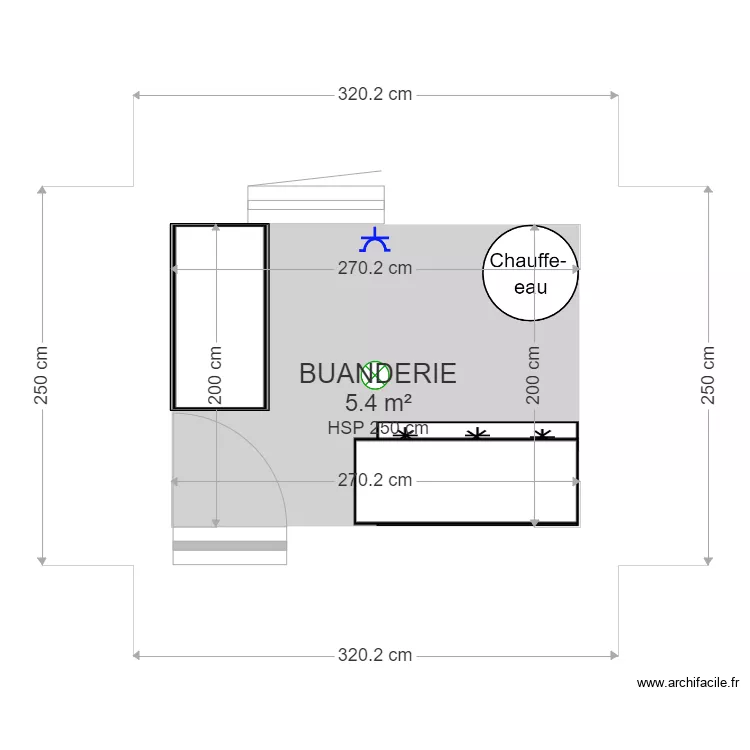FUTUR BUANDERIE. Plan de 
