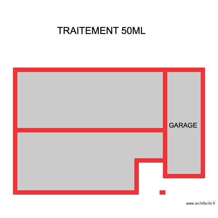 PLAN GOURDON / LEAC. Plan de 3 pièces et 85 m2