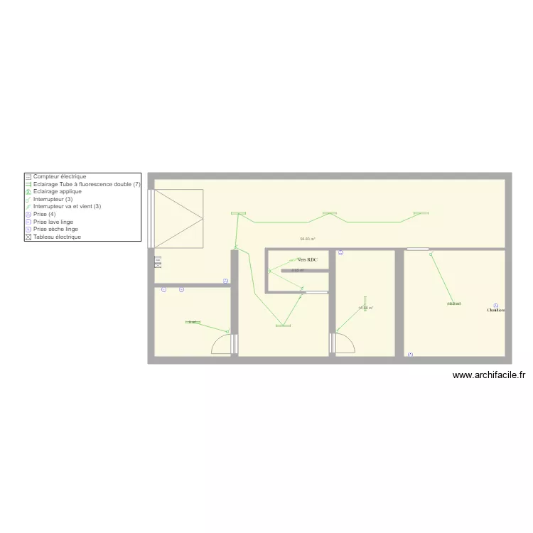 Maison DAOURS SS. Plan de 
