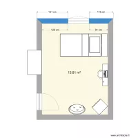 plan 2D de ma chambre