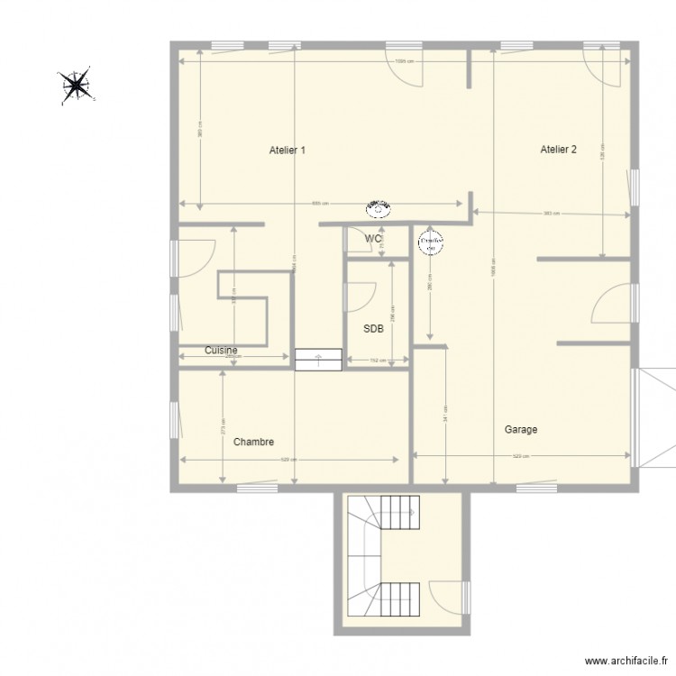 Plan RDC ferme SNC. Plan de 0 pièce et 0 m2