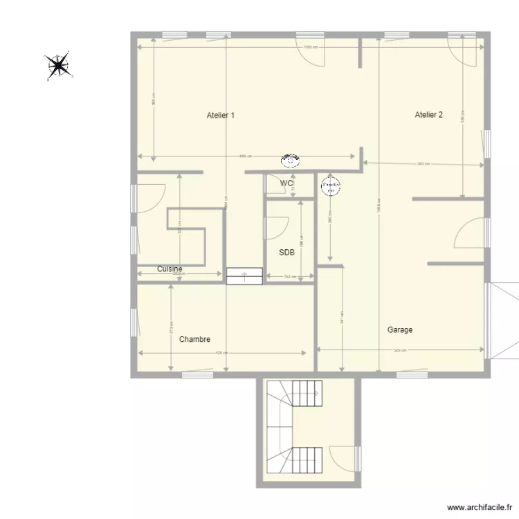 Plan RDC ferme SNC. Plan de 