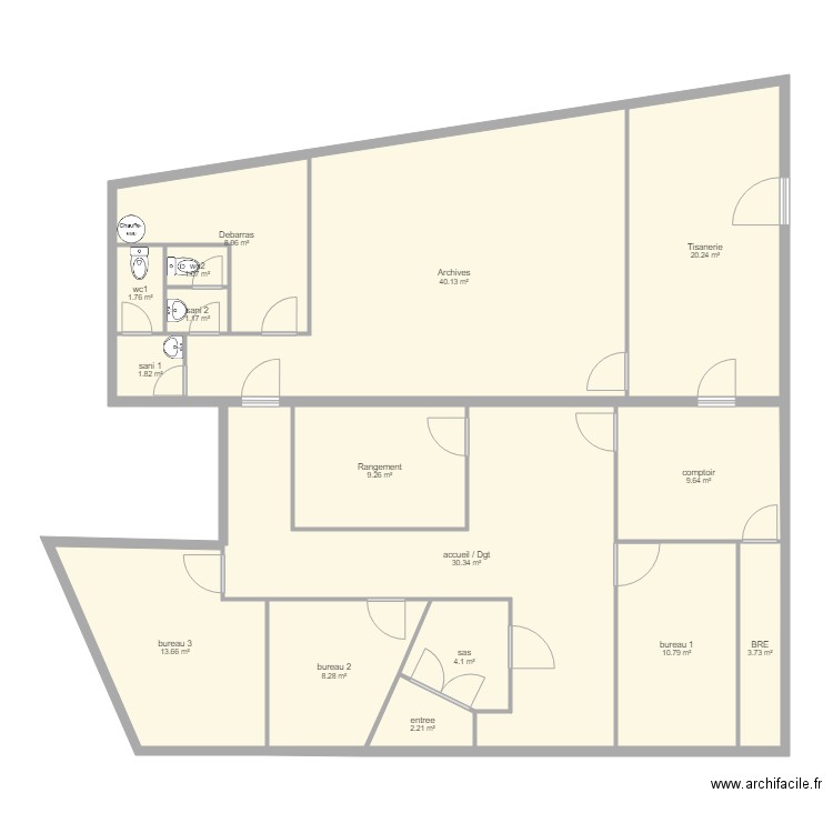 Fleurance. Plan de 0 pièce et 0 m2