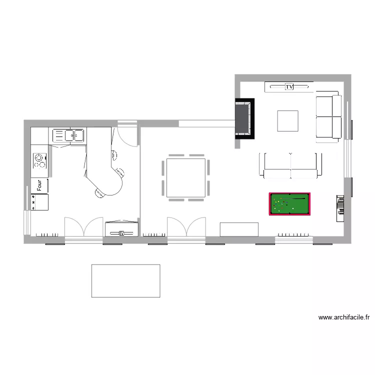 cuisine. Plan de 