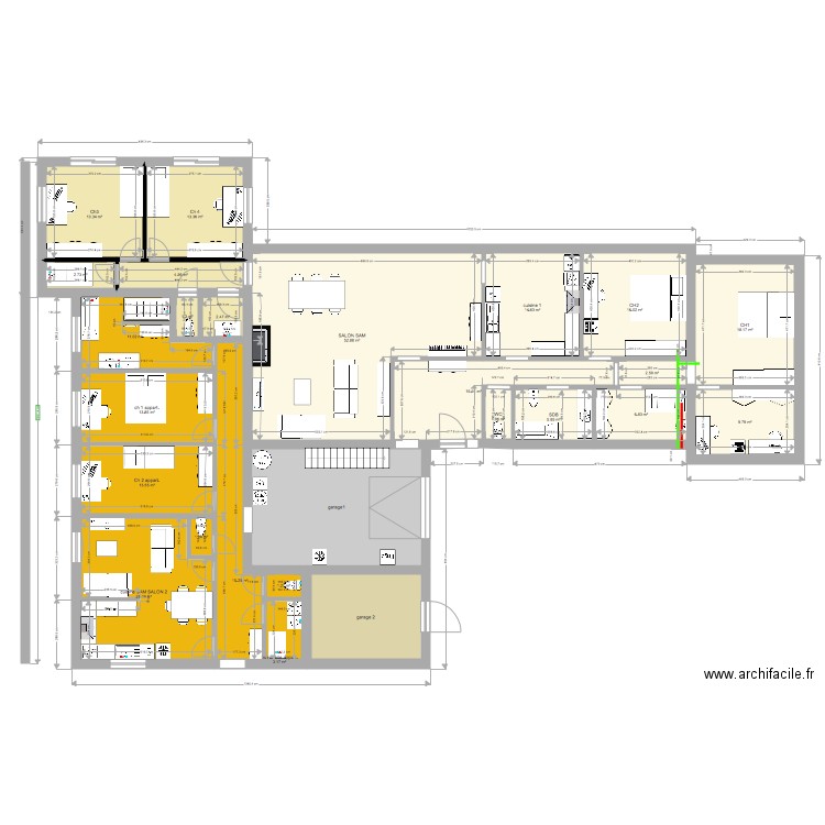 maison4ch appartement2ch. Plan de 0 pièce et 0 m2