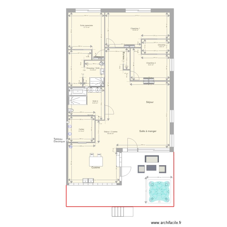 AVP CONSTANCE PLOMBERIE. Plan de 0 pièce et 0 m2