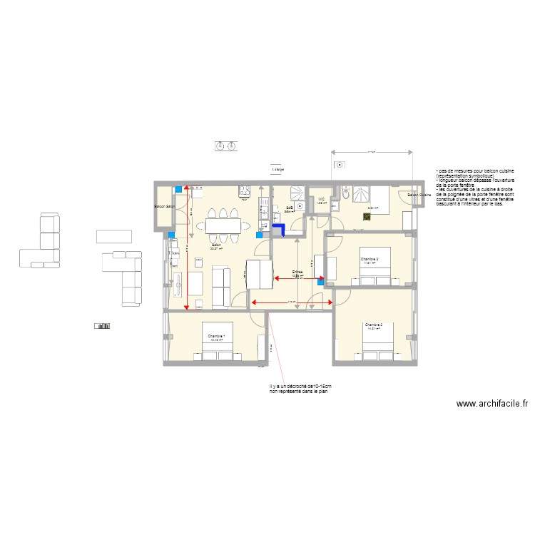 Place Baille mobilier Salon SRA 3. Plan de 0 pièce et 0 m2