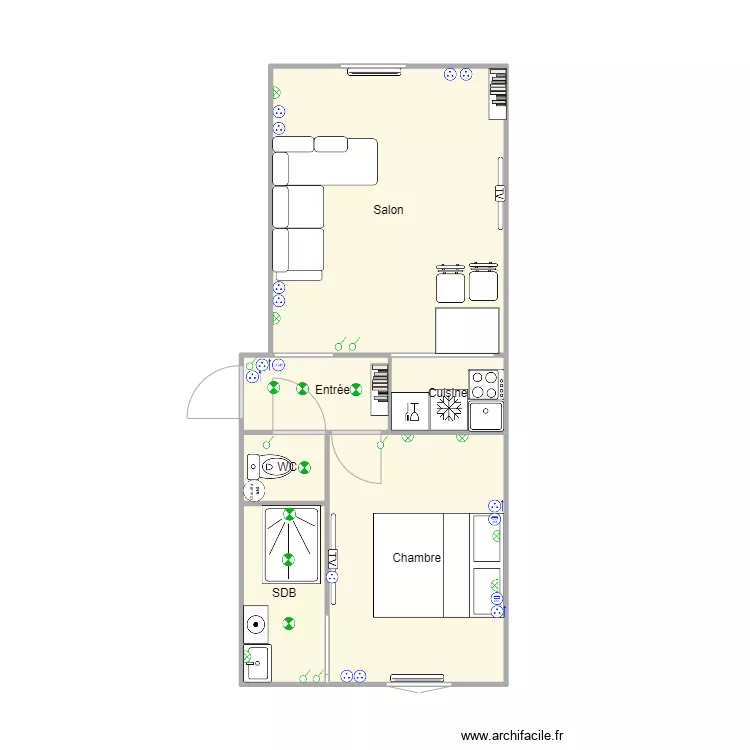 Appartement Dolet. Plan de Appartement Dolet. Plan de