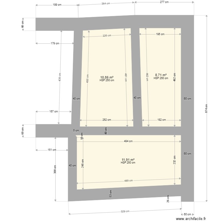 plan dalle . Plan de 0 pièce et 0 m2