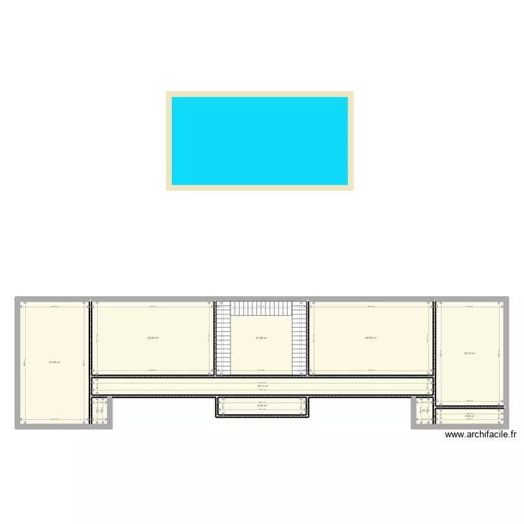 MANOIR GARAUX r+1. Plan de 