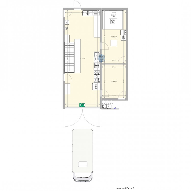  mobychef v2. Plan de 0 pièce et 0 m2