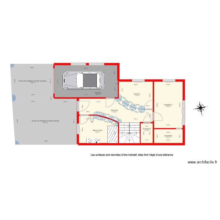 BI 1423 NIVEAU 1. Plan de 0 pièce et 0 m2