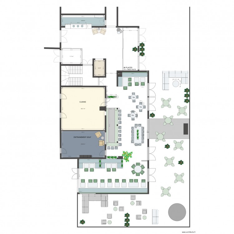 Brasserie 3. Plan de 0 pièce et 0 m2