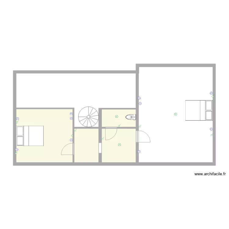 location au 13 02 2019 projet 1er &eacute;tage. Plan de 