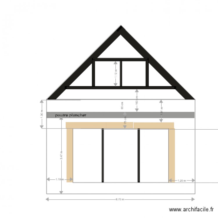 Pignon Sud Coat Carrec 4. Plan de 0 pièce et 0 m2