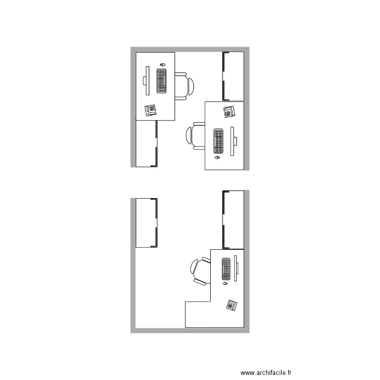 Bureau test 2. Plan de 0 pièce et 0 m2