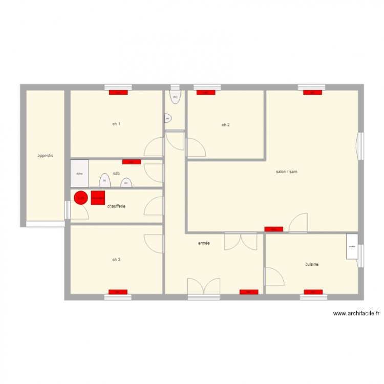 RONDET. Plan de 0 pièce et 0 m2