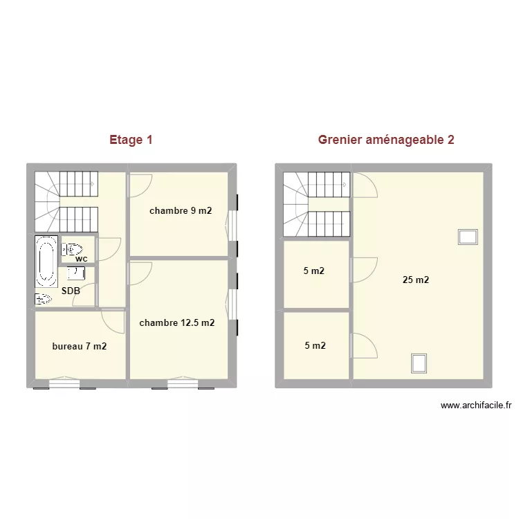 Tomlison 1 et 2. Plan de 