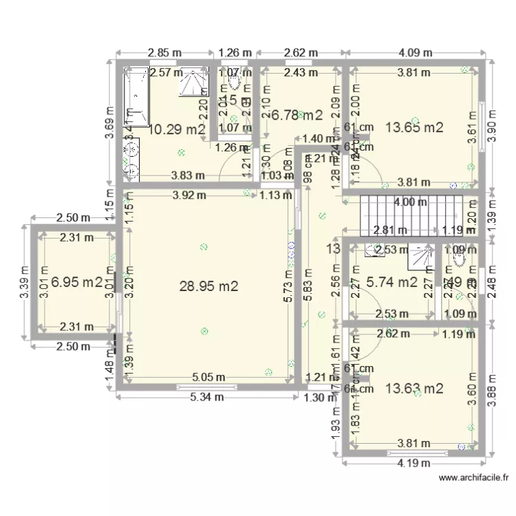 étage My case et electrique. Plan de étage My case et electrique. Plan de
