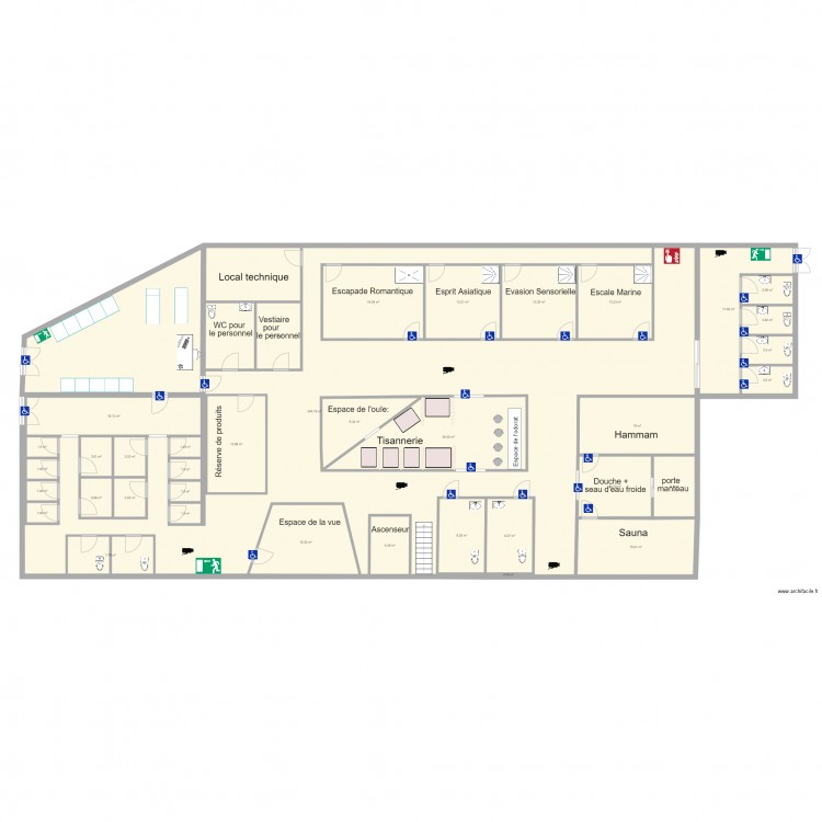 léa spa. Plan de 0 pièce et 0 m2