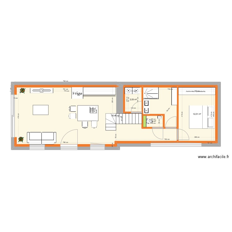 VICTOR projeté. Plan de 0 pièce et 0 m2