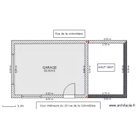 PLAN DE MASSE DU GARAGE ET DU HAUT-VENT