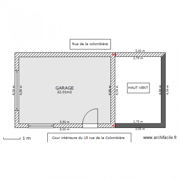 PLAN DE MASSE DU GARAGE ET DU HAUT-VENT. Plan de 0 pièce et 0 m2