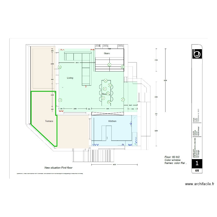 R+1. Plan de 0 pièce et 0 m2