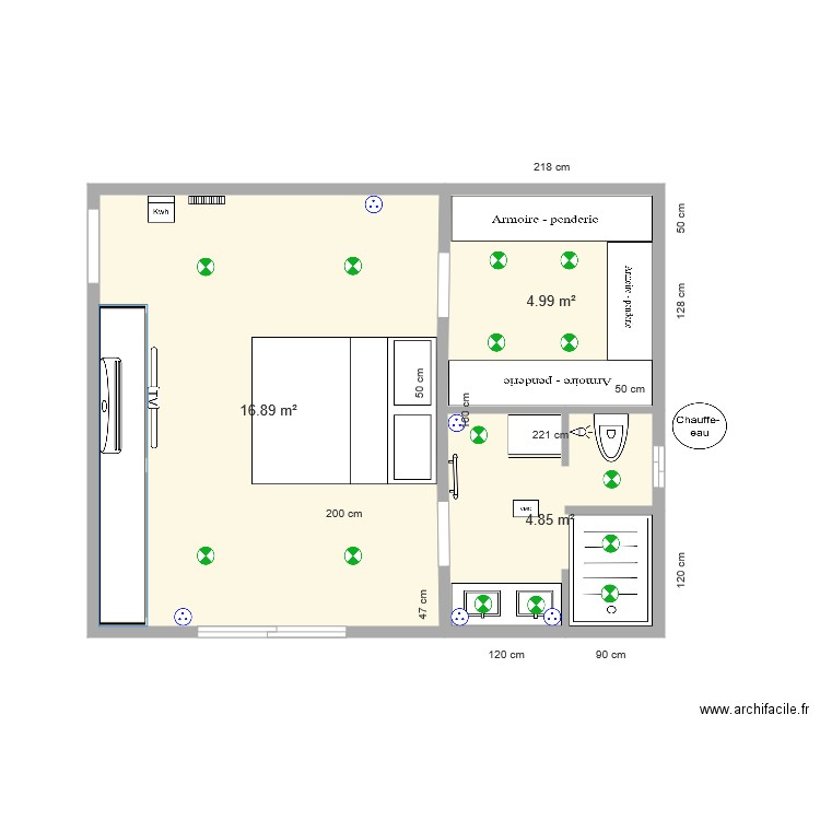 suite  2 config 1. Plan de 0 pièce et 0 m2