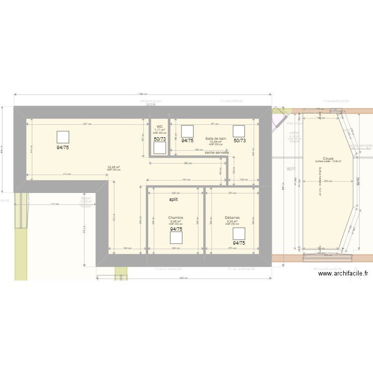 clavier. Plan de 0 pièce et 0 m2