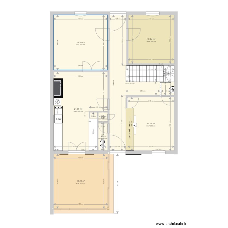 Plan RDC Catalpa. Plan de 8 pièces et 102 m2