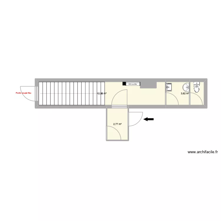 F.Lit-RDC. Plan de 3 et 19 m² F.Lit-RDC. Plan de 3 et 19 m²