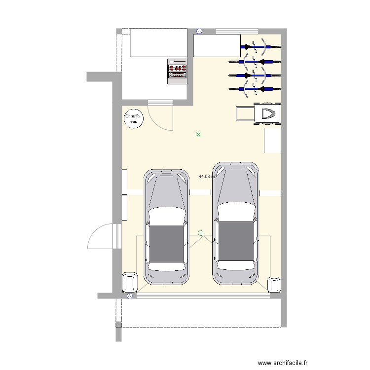Garage GH Permis sanitaire. Plan de 0 pièce et 0 m2