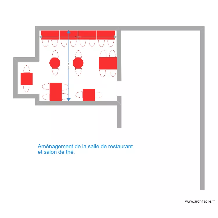 LA MAISON DE LA TARTE. Plan de 