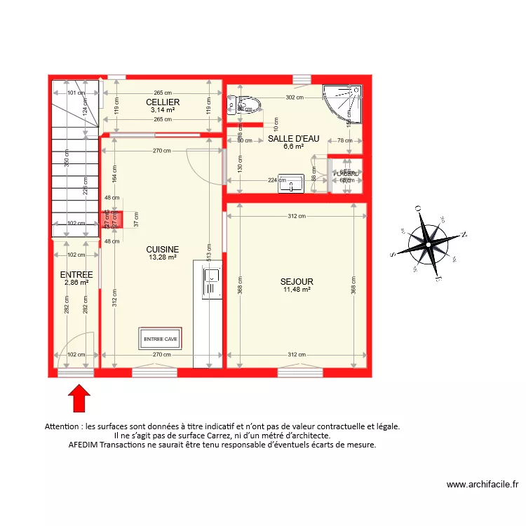 BI 6367 RDC. Plan de 