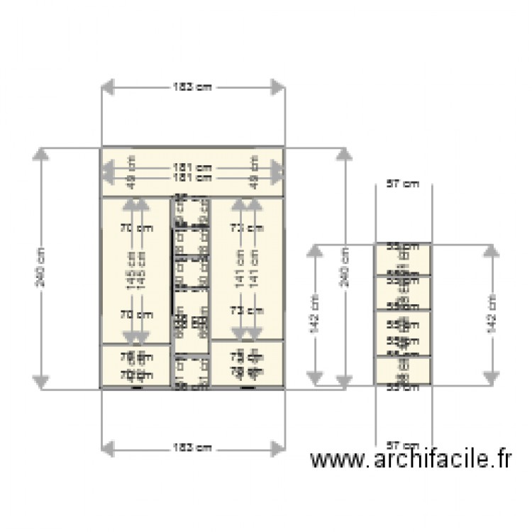 dressing lamballe. Plan de 0 pièce et 0 m2