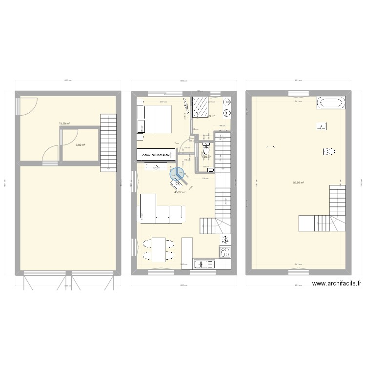 Maison saucisse. Plan de 0 pièce et 0 m2