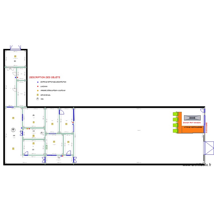 CIRCUIT DES VIANDES ET PRODUITS FINI 2. Plan de 0 pièce et 0 m2