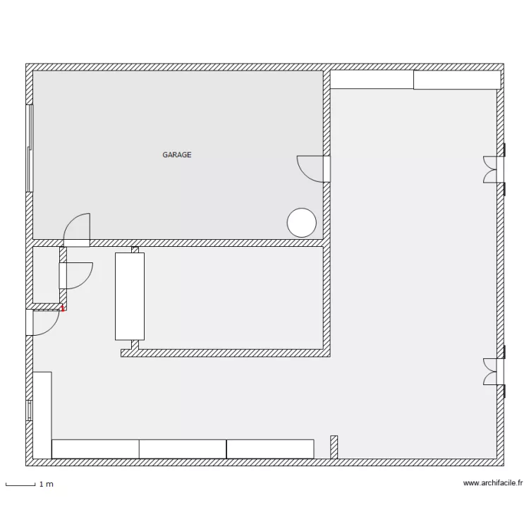 rez de chaussez. Plan de 