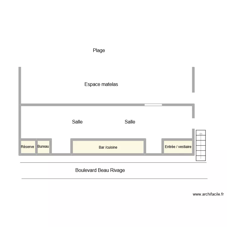 LA VAGUE LA CIOTAT. Plan de 