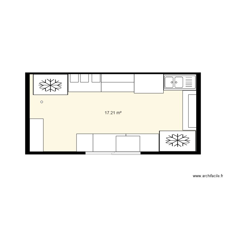 bar a jus. Plan de 0 pièce et 0 m2