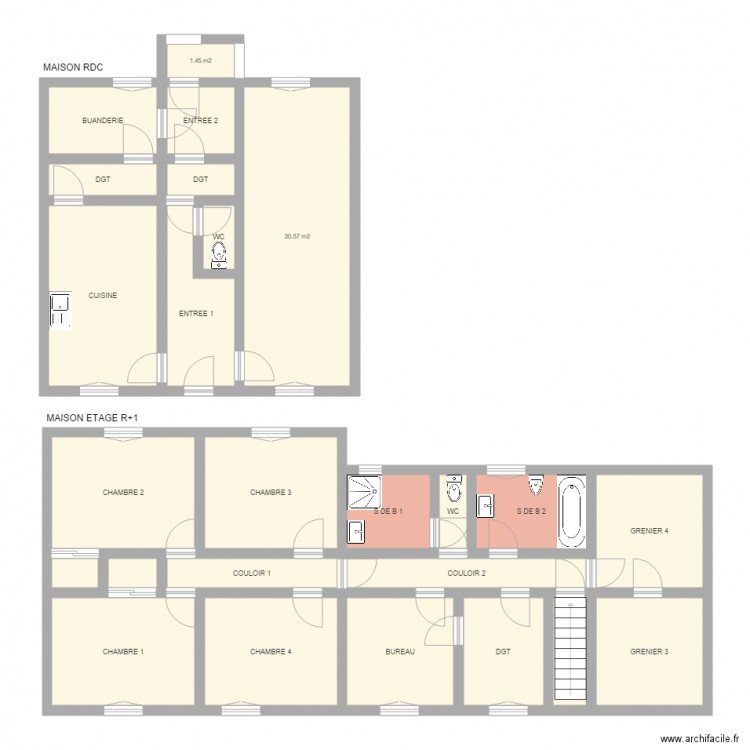 PENOT ST AMAND MAGNAZEIX. Plan de 0 pièce et 0 m2