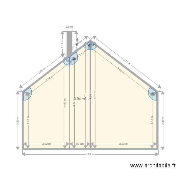 POSITION POELE. Plan de 0 pièce et 0 m2