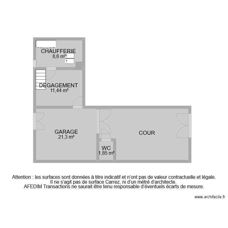 BI 11273 ANNEXES. Plan de 5 pièces et 72 m2