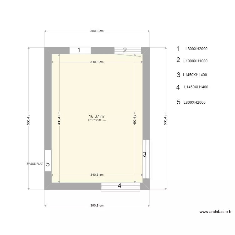 FLANDRIA020. Plan de 