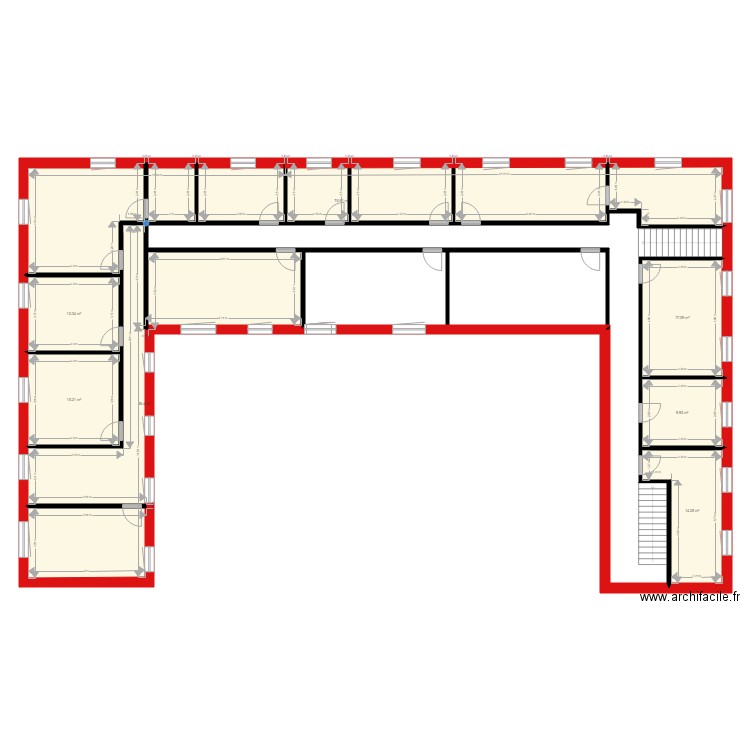 Chateau 1er etage. Plan de 0 pièce et 0 m2