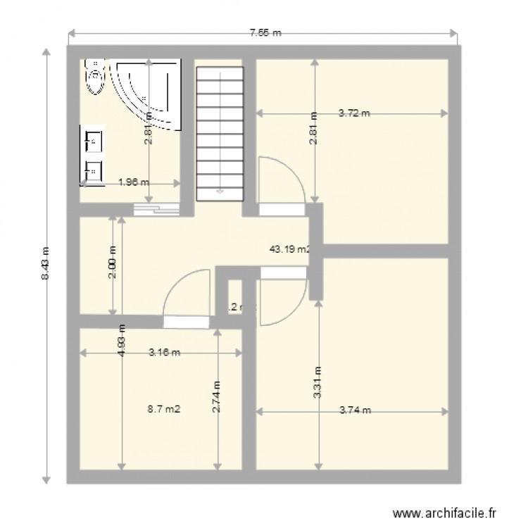 maison etage. Plan de 0 pièce et 0 m2